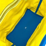 エルメス HERMES ピュールサングル B刻 ライム・ヴェールアンサンブル・ブルーイドラ トワル レディース トートバッグ