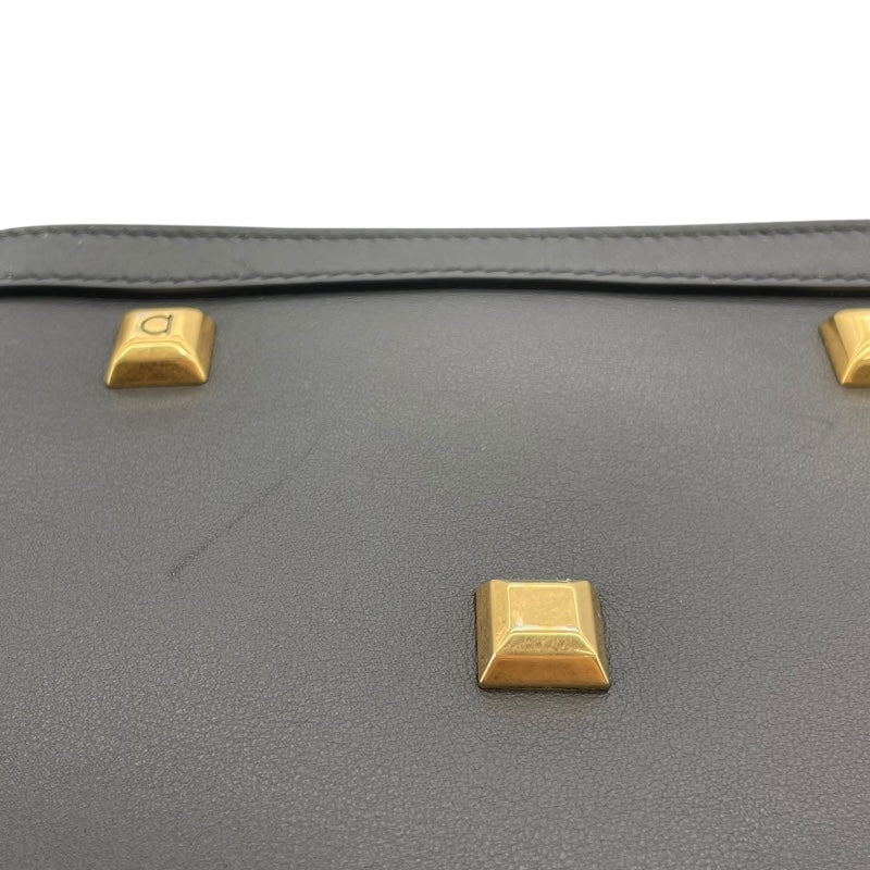 サルヴァトーレ・フェラガモ Salvatore Ferragamo スタジオ２WAY AU-21104  ブラック レザー/ラフィア レディース ショルダーバッグ