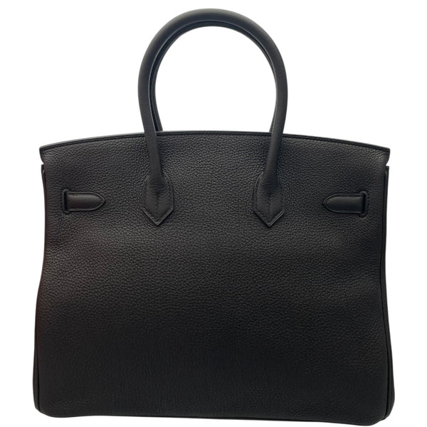 エルメス HERMES バーキン35 X刻印 ブラック×SV金具 トゴ ユニセックス ハンドバッグ