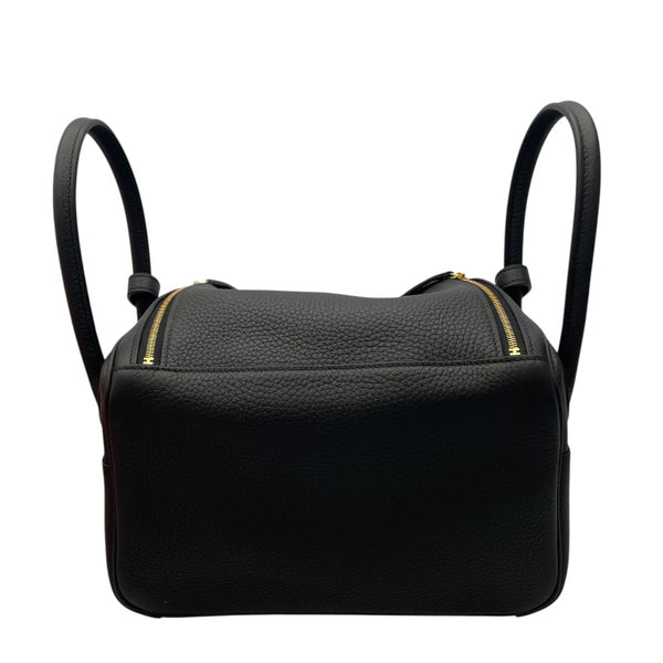 エルメス HERMES リンディ26 K刻 ブラック/GD金具 トリヨン レディース ハンドバッグ