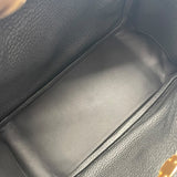 エルメス HERMES リンディ26 K刻 ブラック/GD金具 トリヨン レディース ハンドバッグ