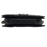 シャネル CHANEL ボーイシャネル25 A67086 18番台 ブラック×シルバー金具 ソフトカーフ レディース ショルダーバッグ