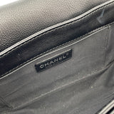 シャネル CHANEL ボーイシャネル25 A67086 18番台 ブラック×シルバー金具 ソフトカーフ レディース ショルダーバッグ