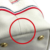 ミュウミュウ miu miu 2wAY ハンド 5BA253 ライトグレー キャンバス レディース ショルダーバッグ