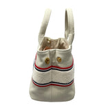 ミュウミュウ miu miu 2wAY ハンド 5BA253 ライトグレー キャンバス レディース ショルダーバッグ