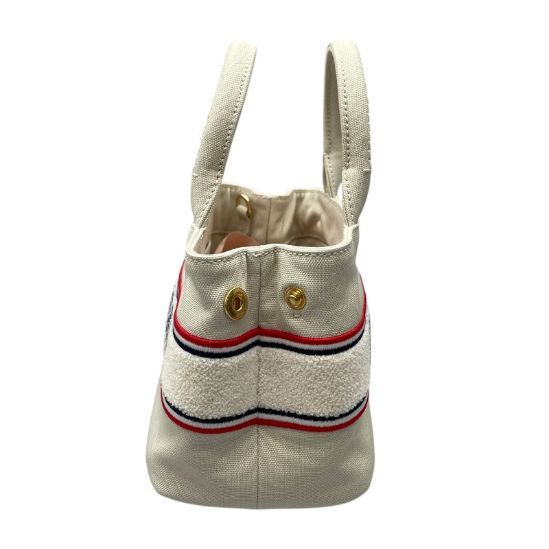 ミュウミュウ miu miu 2wAY ハンド 5BA253 ライトグレー キャンバス レディース ショルダーバッグ