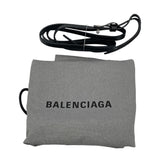 バレンシアガ BALENCIAGA ネイビーカバスXS 390348 ブラック キャンバス レディース ショルダーバッグ
