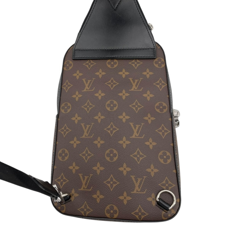ルイ・ヴィトン LOUIS VUITTON アヴェニュー スリング M46327 ブラウン モノグラム・マカサー メンズ ボディバッグ