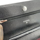 シャネル CHANEL マトラッセチェーンショルダー AP0250 28番台 ブラック SV金具 キャビアスキン レディース ショルダーバッグ