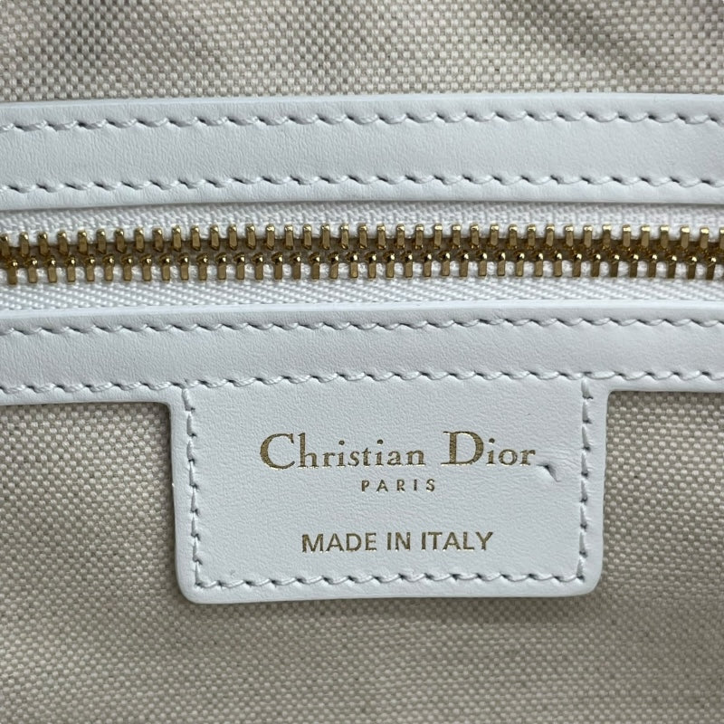 クリスチャン・ディオール Christian Dior ヴァイブスモールボウリングバッグ M6209OOBR ホワイト レザー レディース ショルダーバッグ