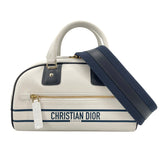 クリスチャン・ディオール Christian Dior ヴァイブスモールボウリングバッグ M6209OOBR ホワイト レザー レディース ショルダーバッグ