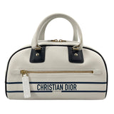 クリスチャン・ディオール Christian Dior ヴァイブスモールボウリングバッグ M6209OOBR ホワイト レザー レディース ショルダーバッグ