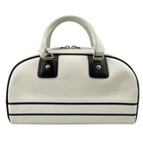 クリスチャン・ディオール Christian Dior ヴァイブスモールボウリングバッグ M6209OOBR ホワイト レザー レディース ショルダーバッグ