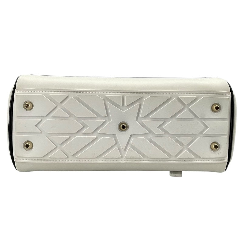 クリスチャン・ディオール Christian Dior ヴァイブスモールボウリングバッグ M6209OOBR ホワイト レザー レディース ショルダーバッグ