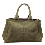 プラダ PRADA カナパトート カーキ キャンバス レディース トートバッグ