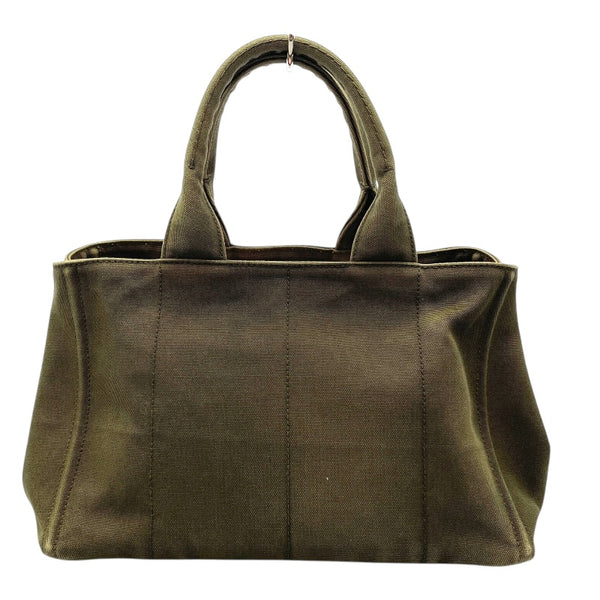 プラダ PRADA カナパトート カーキ キャンバス レディース トートバッグ
