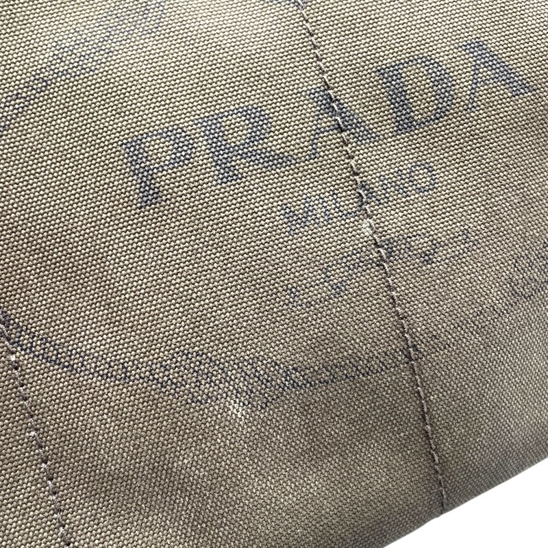 プラダ PRADA カナパトート カーキ キャンバス レディース トートバッグ