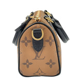 ルイ・ヴィトン LOUIS VUITTON ナノスピーディー M83688 ブラウン モノグラム・リバース レディース ショルダーバッグ