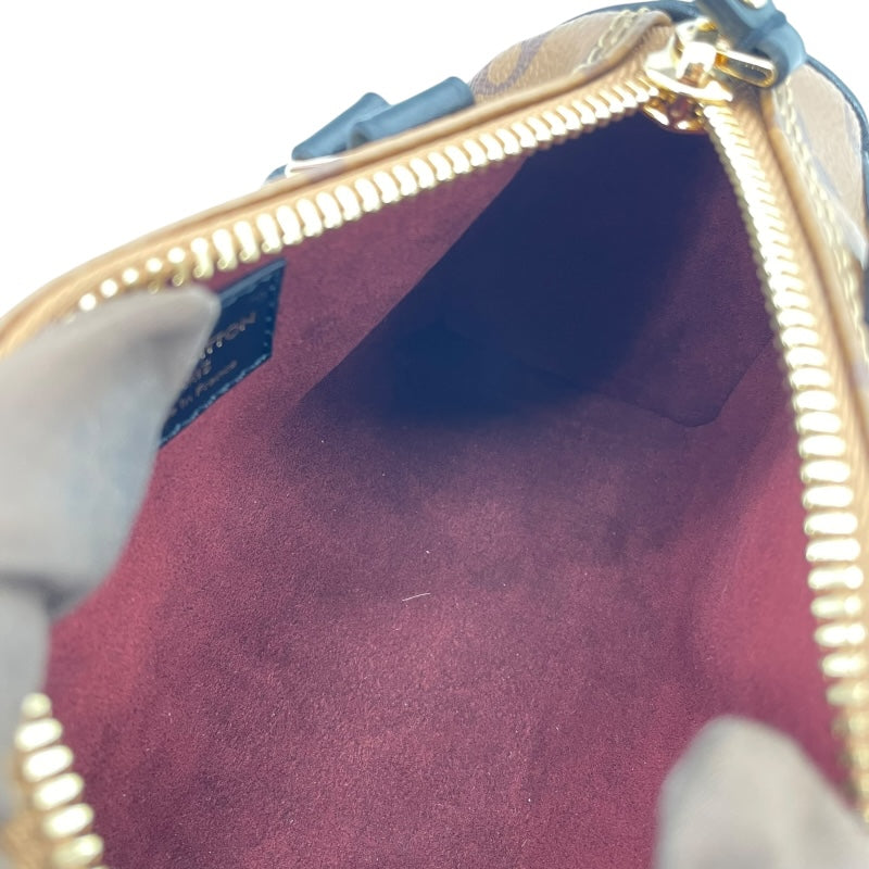 ルイ・ヴィトン LOUIS VUITTON ナノスピーディー M83688 ブラウン モノグラム・リバース レディース ショルダーバッグ