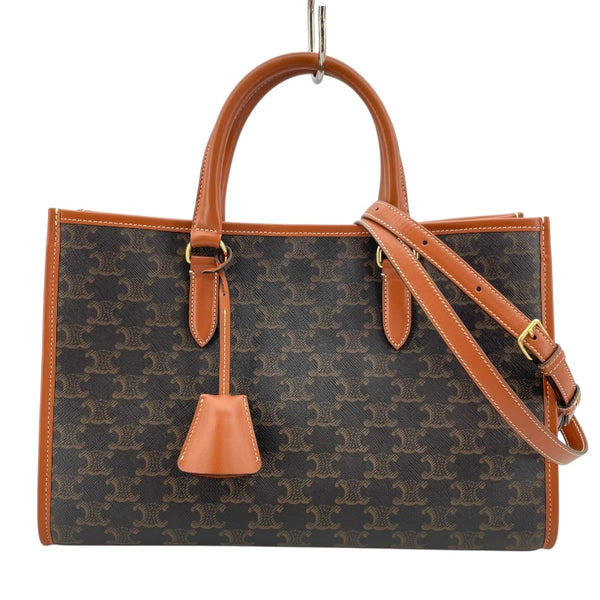 セリーヌ CELINE ホリゾンタルカバ　 ブラウン トリオンフキャンバス　 レディース ショルダーバッグ