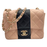シャネル CHANEL ミニマトラッセ17 A35200 ピンク/ブラック GD金具 ラムスキン レディース ショルダーバッグ