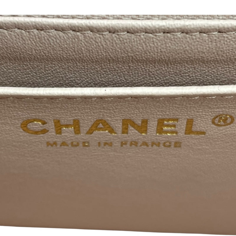 シャネル CHANEL ミニマトラッセ17 A35200 ピンク/ブラック GD金具 ラムスキン レディース ショルダーバッグ