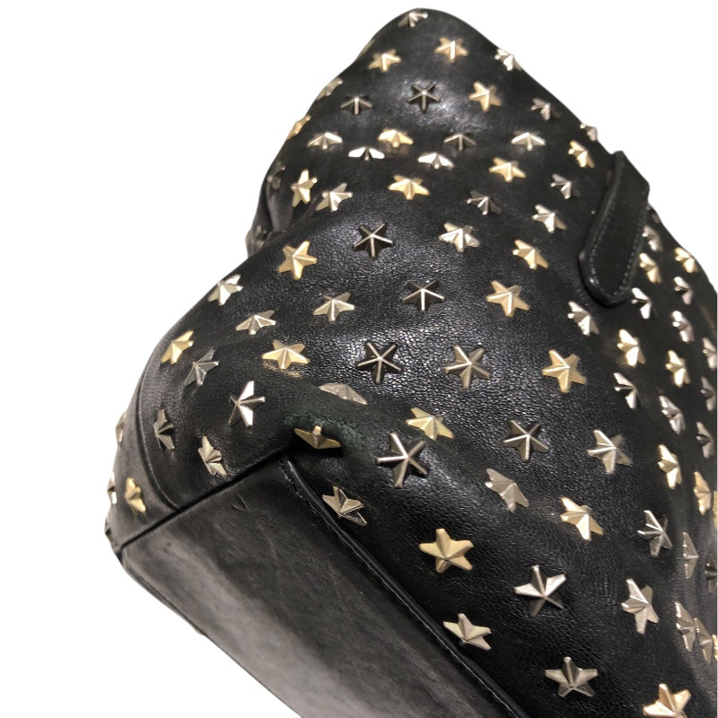 ジミーチュウ JIMMY CHOO ミニサラ ブラック スタッズ・レザー レディース ハンドバッグ