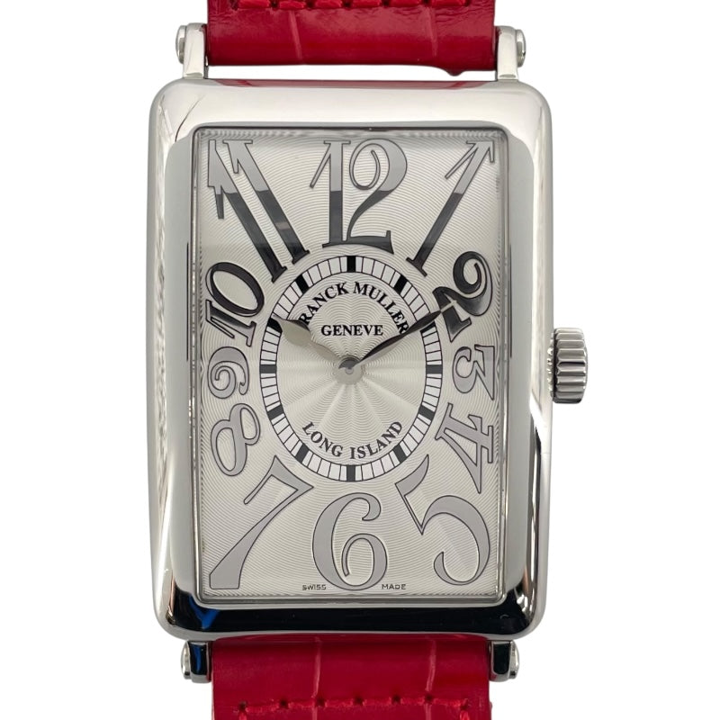 フランク・ミュラー FRANCK MULLER ロングアイランド レリーフ 1002QZREL シルバー SS メンズ 腕時計