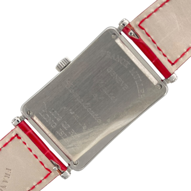 フランク・ミュラー FRANCK MULLER ロングアイランド レリーフ 1002QZREL シルバー SS メンズ 腕時計