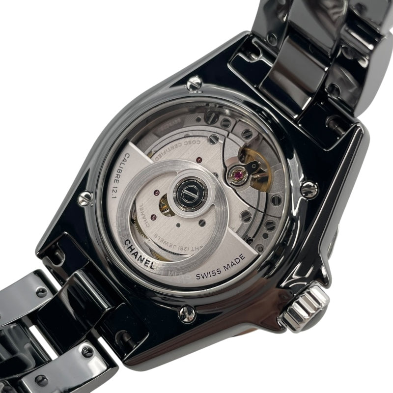 シャネル CHANEL J12 38MM H5702 ブラック セラミック/SS メンズ