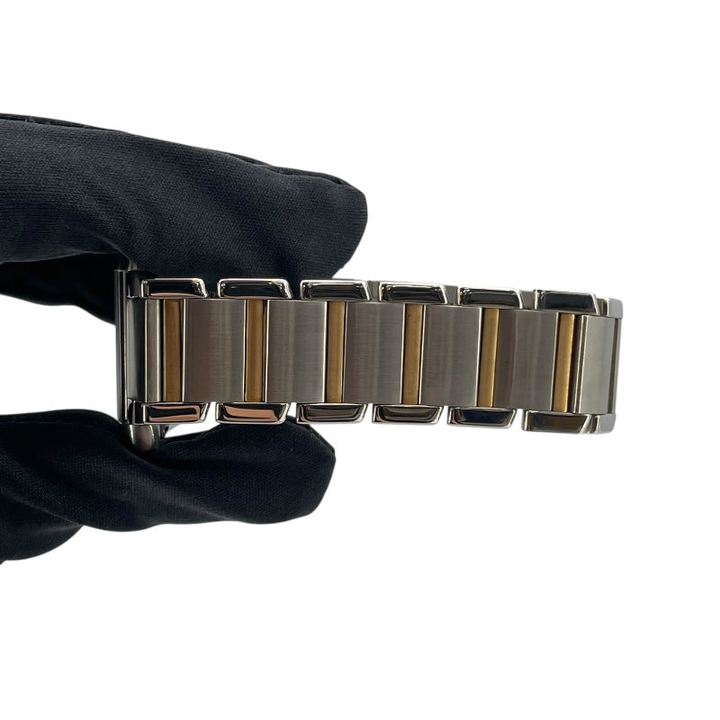 カルティエ Cartier タンクフランセーズLM W51005Q4 ホワイト K18YG/SS メンズ 腕時計