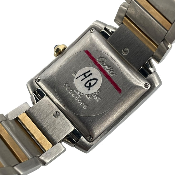 カルティエ Cartier タンクフランセーズLM W51005Q4 ホワイト K18YG/SS メンズ 腕時計