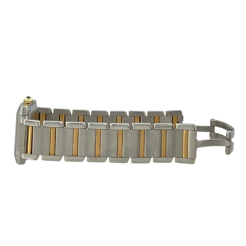 カルティエ Cartier タンクフランセーズLM W51005Q4 ホワイト K18YG/SS メンズ 腕時計