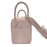 エルメス HERMES リンディミニ　ヴェルソ W刻 モーヴベール×ニューホワイト　シルバー金具 トリヨン レディース ショルダーバッグ