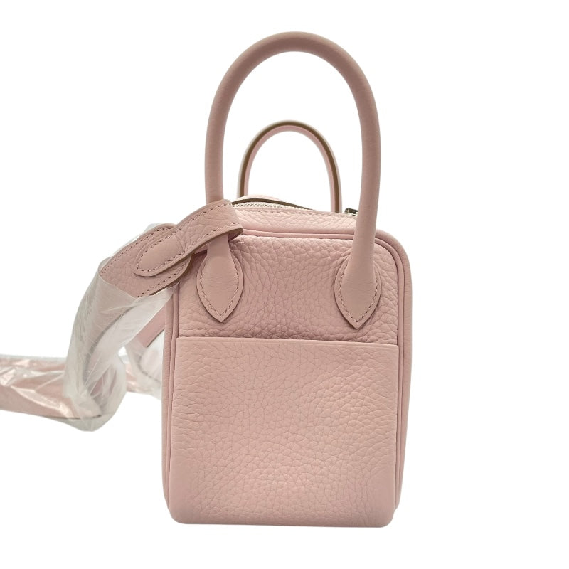 エルメス HERMES リンディミニ　ヴェルソ W刻 モーヴベール×ニューホワイト　シルバー金具 トリヨン レディース ショルダーバッグ