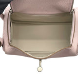 エルメス HERMES リンディミニ　ヴェルソ W刻 モーヴベール×ニューホワイト　シルバー金具 トリヨン レディース ショルダーバッグ
