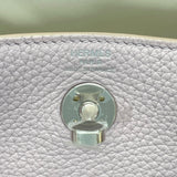 エルメス HERMES リンディミニ　ヴェルソ W刻 モーヴベール×ニューホワイト　シルバー金具 トリヨン レディース ショルダーバッグ