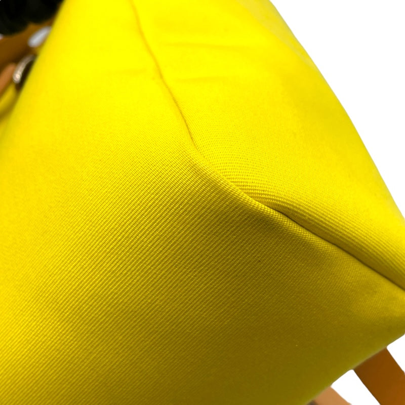 エルメス HERMES エールバッグジップアドPM Z刻 ライム/ナチュラル SV金具 トワル/ハンター レディース リュック・デイパック