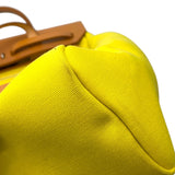 エルメス HERMES エールバッグジップアドPM Z刻 ライム/ナチュラル SV金具 トワル/ハンター レディース リュック・デイパック