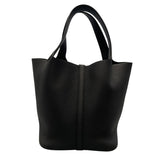 エルメス HERMES ピコタンロックMM　 W刻印　(2024年製) ブラック　ゴールド金具 トリヨンクレマンス レディース ハンドバッグ