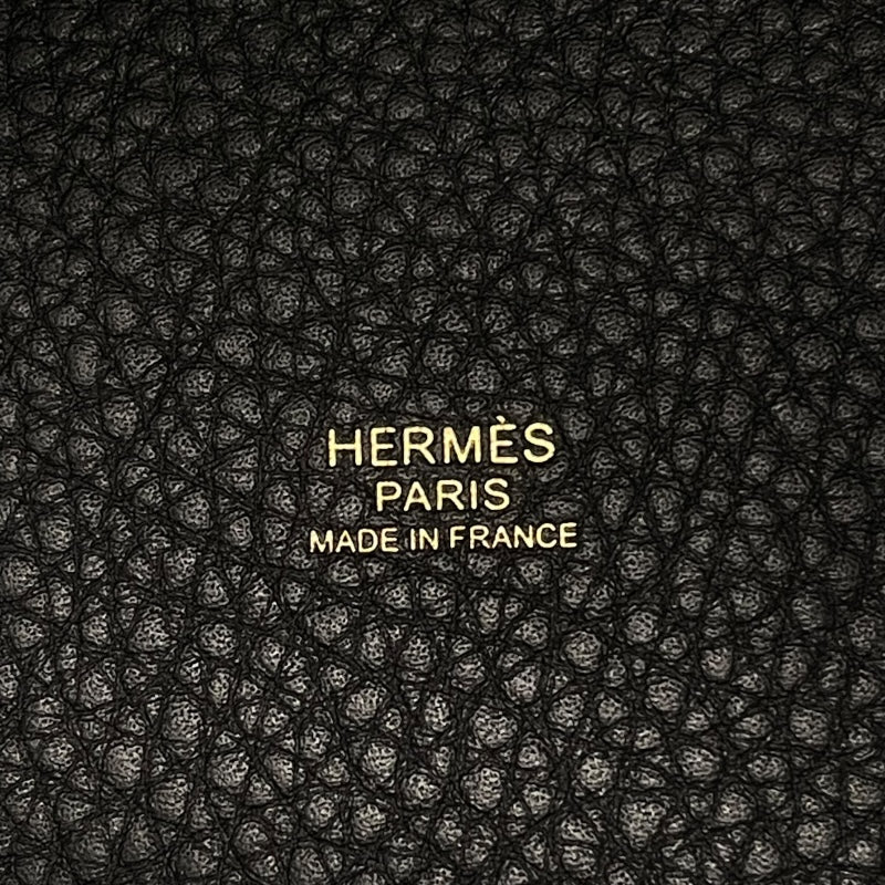 エルメス HERMES ピコタンロックMM　 W刻印　(2024年製) ブラック　ゴールド金具 トリヨンクレマンス レディース ハンドバッグ