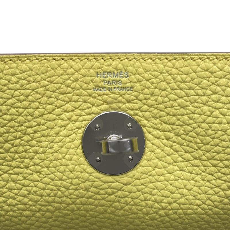 エルメス HERMES リンディ26 B刻 リモンチェッロ　シルバー金具 トリヨン レディース ショルダーバッグ