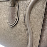 セリーヌ CELINE ラゲージマイクロショッパー ベージュ ドラムドカーフ レディース ハンドバッグ