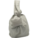 ボッテガ・ヴェネタ BOTTEGA VENETA ダブルノット ホワイト レザー レディース ハンドバッグ