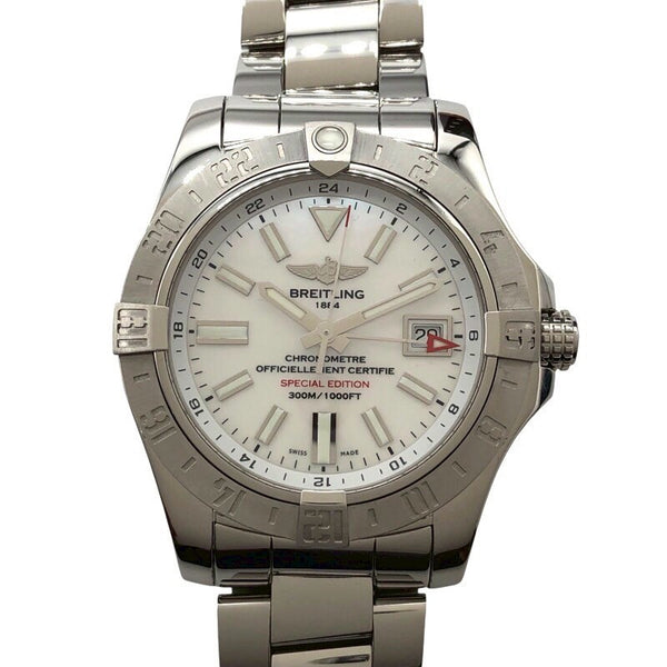 ブライトリング BREITLING アベンジャー2　GMT　ホワイトシェル A3239011/A809  ホワイトシェル SS メンズ 腕時計