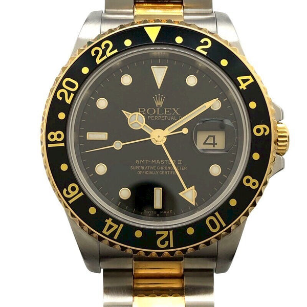 ロレックス ROLEX GMTマスターⅡ 16713 K18 /SS メンズ 腕時計