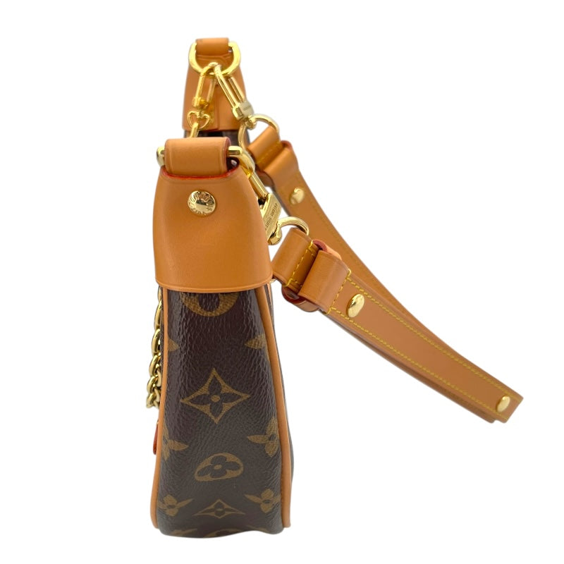 ルイ・ヴィトン LOUIS VUITTON ループ  M81098 ブラウン モノグラムキャンバス レディース ショルダーバッグ