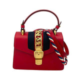 グッチ GUCCI シルヴィ 470270 レッド レザー レディース ショルダーバッグ