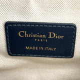 クリスチャン・ディオール Christian Dior ヴィンテージ サドルバッグ ミニ ネイビー オブリークキャンバス レディース ハンドバッグ