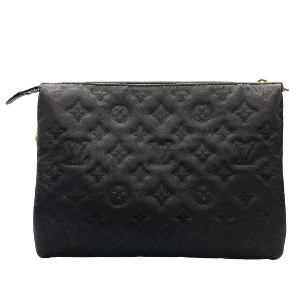 ルイ・ヴィトン LOUIS VUITTON ポシェットクッサン M57790 ノワール　 エンボスラムレザー  メンズ ショルダーバッグ